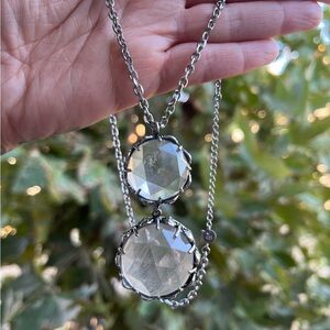 DISCONTINUED Evil Pawn Jewelry Freyja Necklace in Clear Quartz